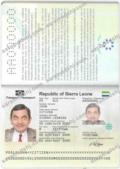 Sierra Leone passport